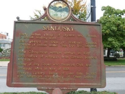 Sandusky Marker Side. Click for full size. Sandusky Marker Side image. Click for full size.