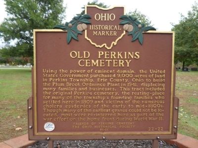 Old Perkins Cemetery Marker image. Click for full size.