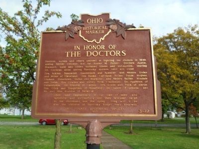 Cholera Cemetery / In Honor of the Doctors Marker. Click for full size. Cholera Cemetery / In Honor of the Doctors Marker image. Click for full size.
