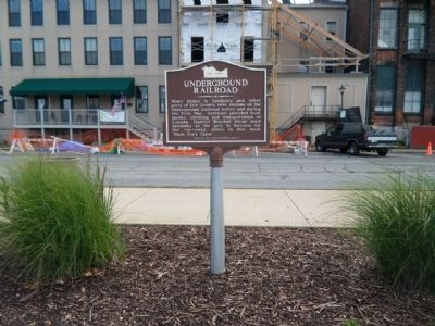 Underground Railroad Marker. Click for full size. Underground Railroad Marker image. Click for full size.