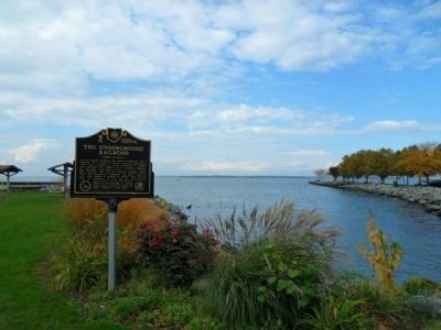 The Underground Railroad / Abolition Boats Provide an Escape to Freedom in Erie County Marker image. Click for full size.
