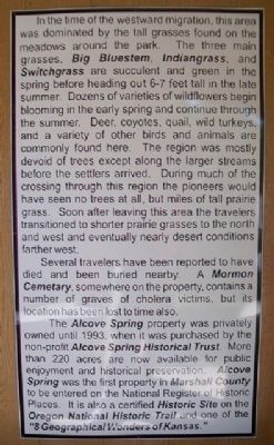 Alcove Spring Park Marker. Click for full size. Alcove Spring Park Marker image. Click for full size.