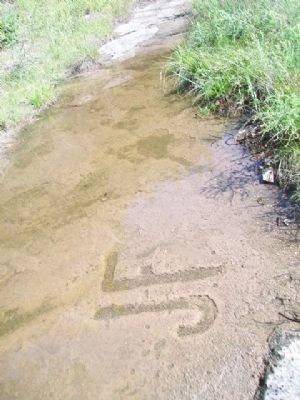 "J F" Engraved near Alcove Spring. Click for full size. "J F" Engraved near Alcove Spring image. Click for full size.