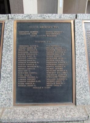 Spanish American War / Vietnam Era Plaque. Click for full size. Spanish American War / Vietnam Era Plaque image. Click for full size.