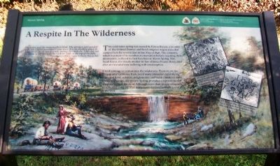 A Respite In The Wilderness Marker image. Click for full size.