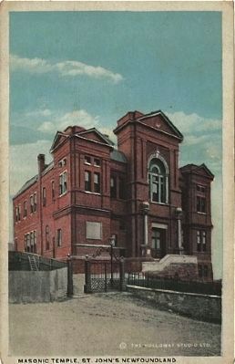 <i>Masonic Temple St. John's, Newfoundland</i> image. Click for full size.
