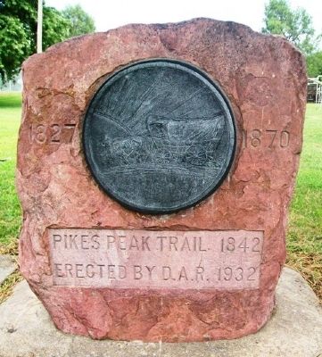 Pikes Peak Trail 1842 Monument. Click for full size. Pikes Peak Trail 1842 Monument image. Click for full size.
