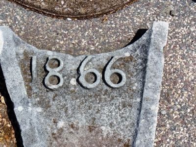 1866 Flag Pole Base image. Click for full size.