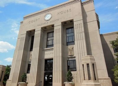 Caldwell County Courthouse (<i>south entrance</i>) image. Click for full size.