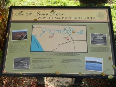 The St. Jones River: Why the Mansion Faces South Marker. Click for full size. The St. Jones River: Why the Mansion Faces South Marker image. Click for full size.