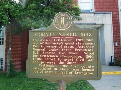 County Named, 1842 Marker image. Click for full size.