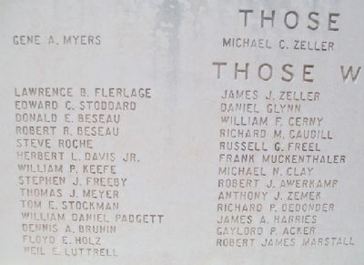 St. Marys Vietnam Memorial Honor Roll. Click for full size. St. Marys Vietnam Memorial Honor Roll image. Click for full size.