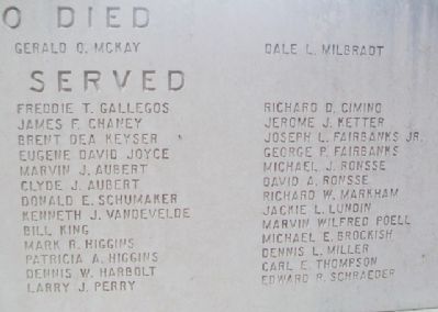 St. Marys Vietnam Memorial Honor Roll image. Click for full size.