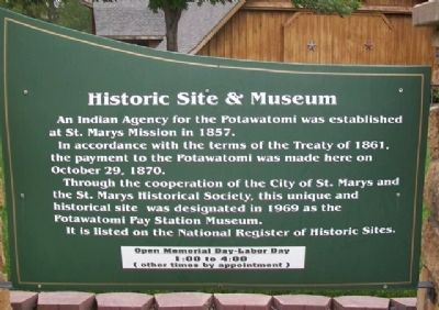 Indian Pay Station Museum Marker image. Click for full size.