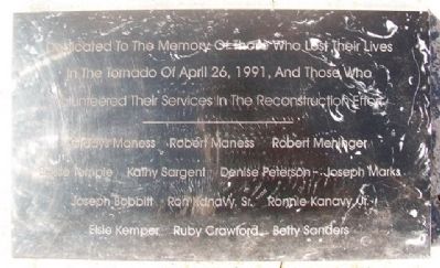 1991 Tornado Victims Marker image. Click for full size.