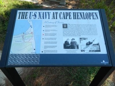 The U.S. Navy at Cape Henlopen Marker image. Click for full size.