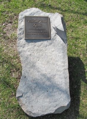 Van De Veire Knoll Marker. Click for full size. Van De Veire Knoll Marker image. Click for full size.
