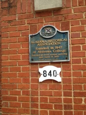 Alabama Historical Association Marker. Click for full size. Alabama Historical Association Marker image. Click for full size.
