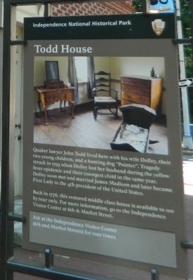 Todd House Marker image. Click for full size.