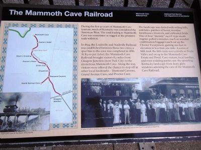 The Mammoth Cave Railroad Marker image. Click for full size.
