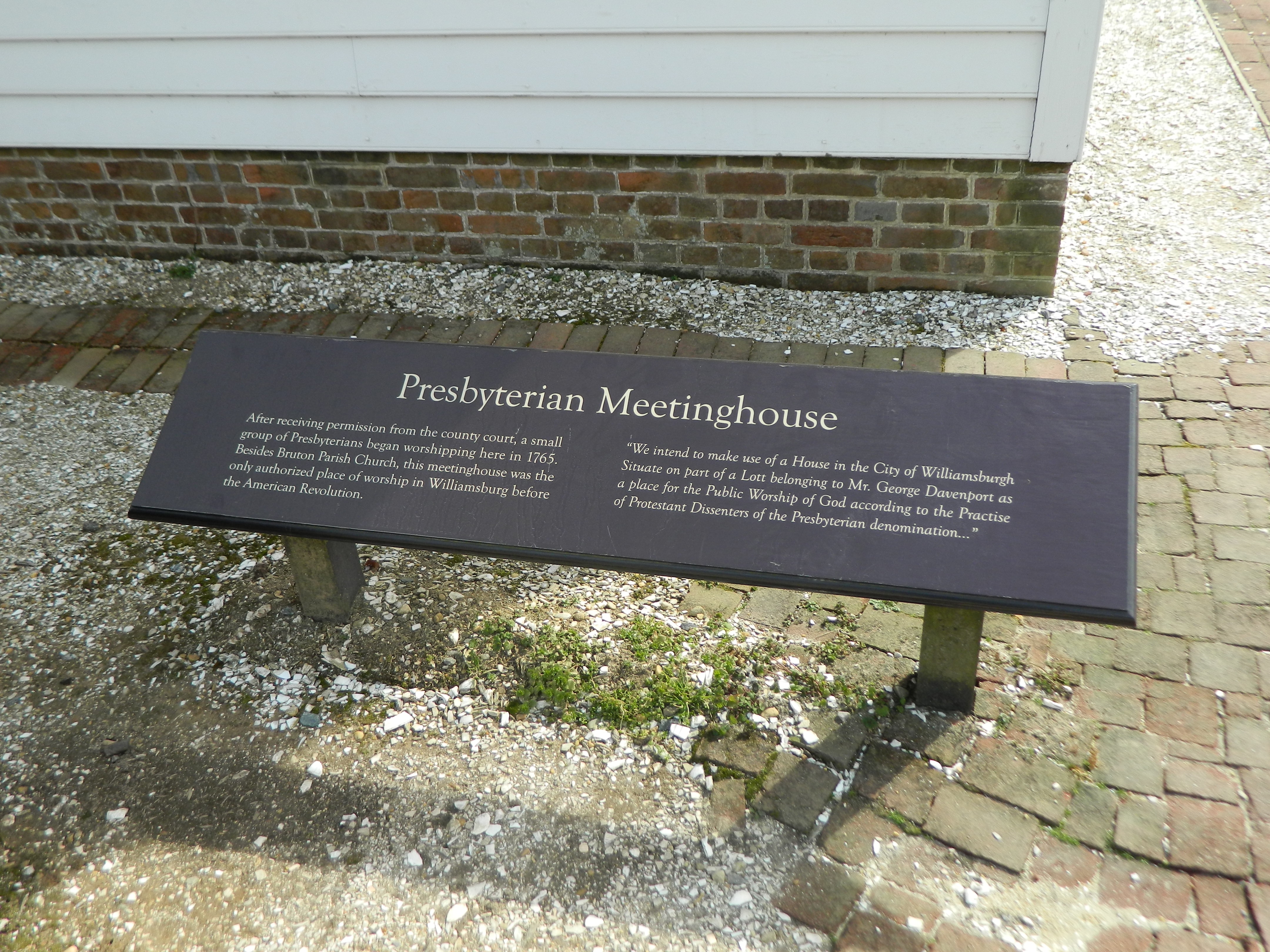 Presbyterian Meetinghouse Marker