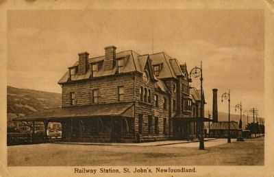 <i>Railway Station, St. John's, Newfoundland</i>. Click for full size. <i>Railway Station, St. John's, Newfoundland</i> image. Click for full size.