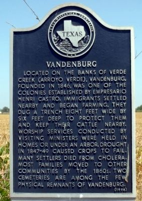 Vandenburg Marker image. Click for full size.
