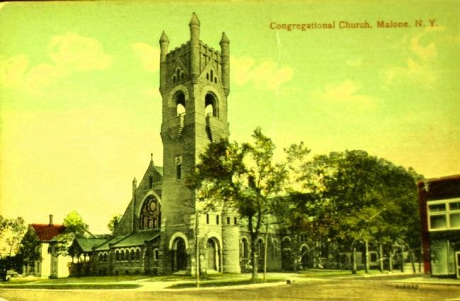 <i>Congregational Church, Malone, N.Y.</i> image. Click for full size.