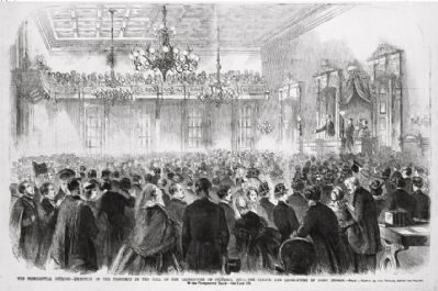 <i>The Presidential Journey - reception of the President in the hall of the Legislature…</i> image. Click for full size.