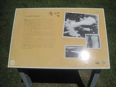 A Nation's Defense Marker. Click for full size. A Nation's Defense Marker image. Click for full size.