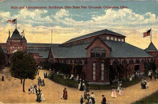 <i>Main and Administration Buildings, Ohio State Fair Grounds, Columbus, Ohio</i> image. Click for full size.