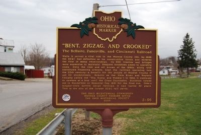 "Bent, Zigzag, and Crooked" Marker. Click for full size. "Bent, Zigzag, and Crooked" Marker image. Click for full size.