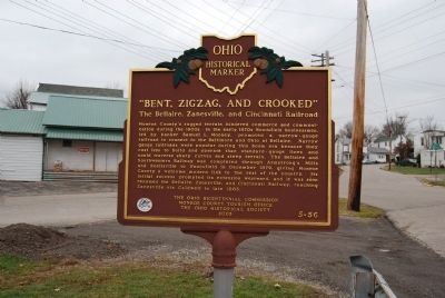 "Bent, Zigzag, and Crooked" Marker. Click for full size. "Bent, Zigzag, and Crooked" Marker image. Click for full size.