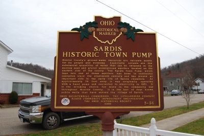 Sardis Historic Town Pump Marker image. Click for full size.