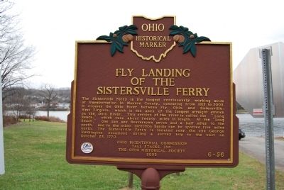 Fly Landing of the Sistersville Ferry Marker image. Click for full size.