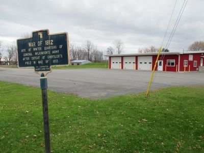 War of 1812 Marker - Site of Winter Quarters. Click for full size. War of 1812 Marker - Site of Winter Quarters image. Click for full size.