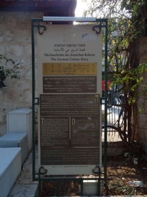 The German Colony Story Marker. Click for full size. The German Colony Story Marker image. Click for full size.