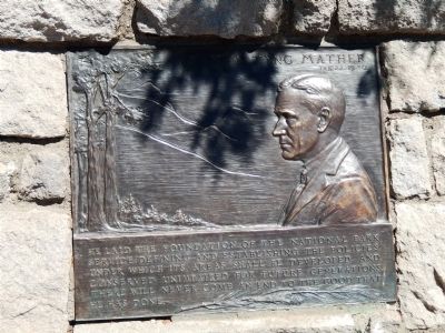 Stephen Tyng Mather Marker. Click for full size. Stephen Tyng Mather Marker image. Click for full size.