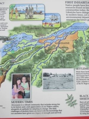 Center Detail - Akwesasne Marker image. Click for full size.