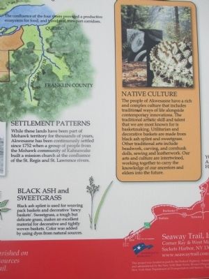 Right Detail - Akwesasne Marker image. Click for full size.