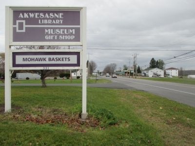 Eastward on NY 37 at Library Road image. Click for full size.