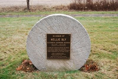 In Honor of Nellie Bly Marker image. Click for full size.