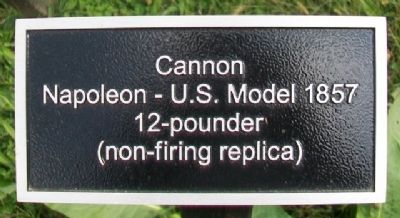 Napoleon 12-pounder sign. Click for full size. Napoleon 12-pounder sign image. Click for full size.