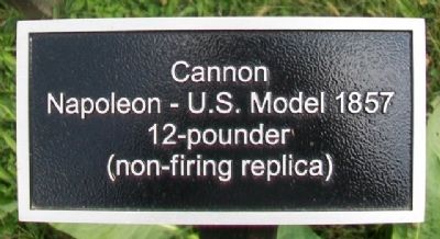 Napoleon 12-pounder sign image. Click for full size.