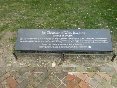 Sir Christopher Wren Building Marker. Click for full size. Sir Christopher Wren Building Marker image. Click for full size.