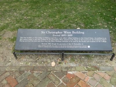 Sir Christopher Wren Building Marker image. Click for full size.