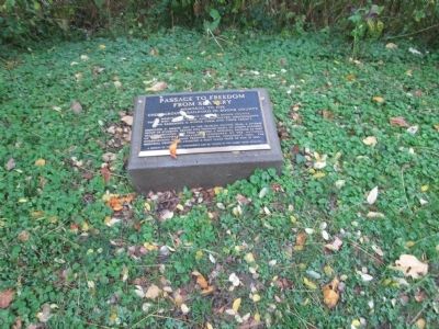 Passage To Freedom From Slavery Marker. Click for full size. Passage To Freedom From Slavery Marker image. Click for full size.