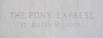 The Pony Express Monument image. Click for full size.
