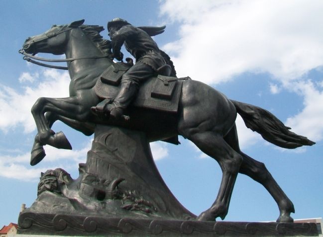 The Pony Express Monument Statue image. Click for full size.