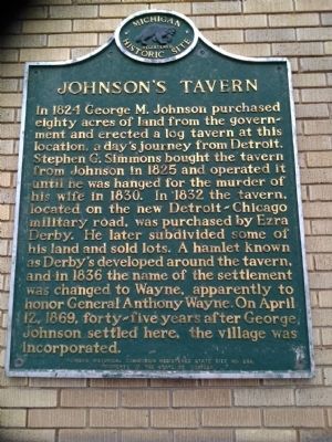 Johnson's Tavern Marker image. Click for full size.